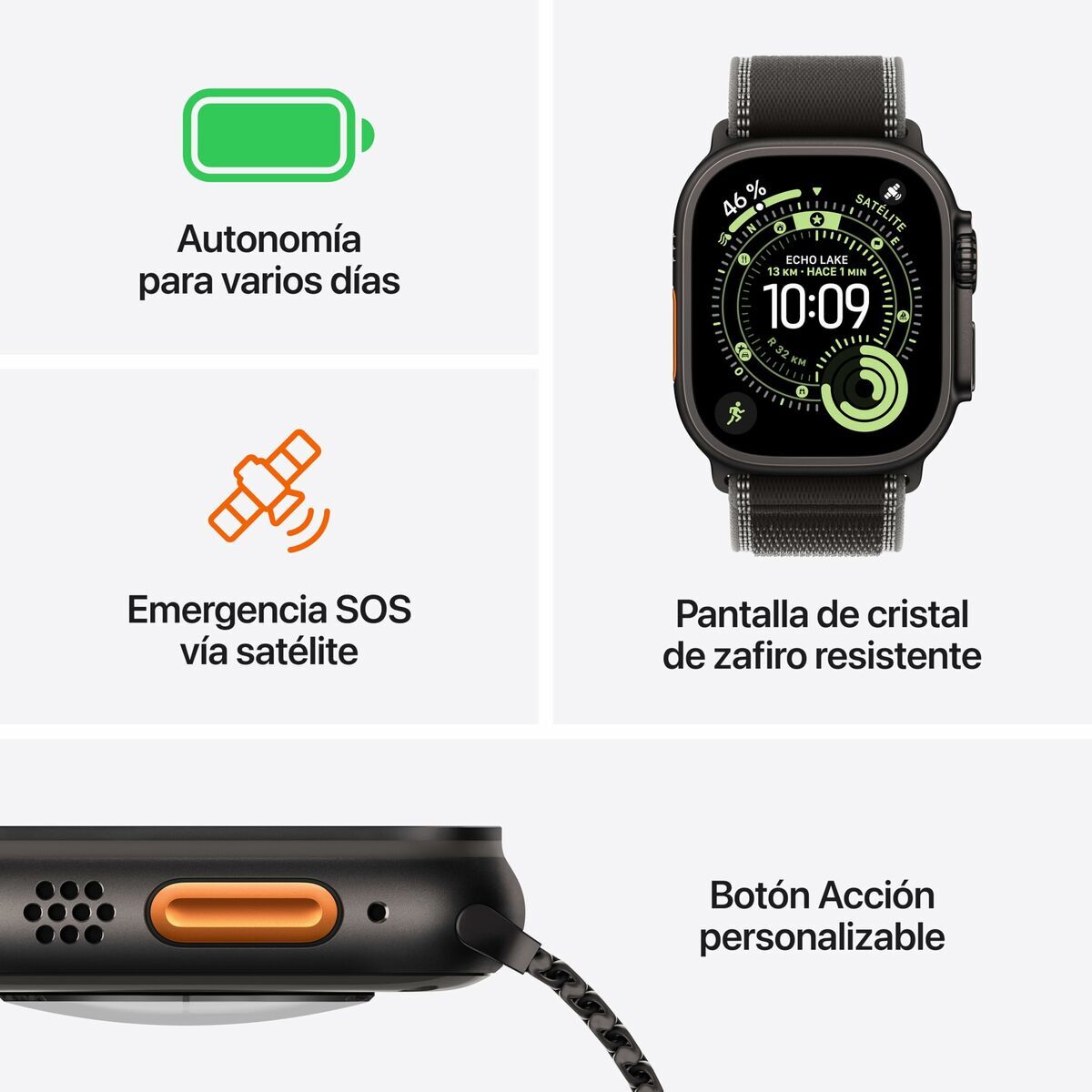 Smartwatch Apple MEWP4QL/A Titanium 49 mm-5