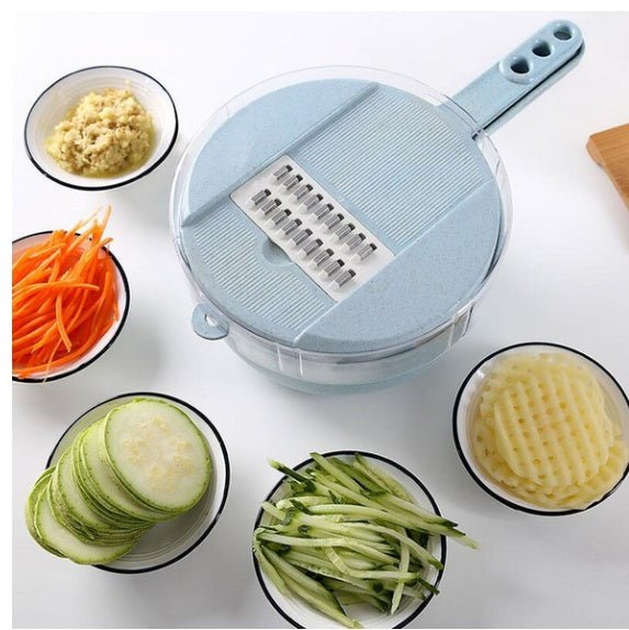 8 In 1 Mandoline Slicer Vegetable Slicer Potato Peeler Carrot Onion Grater With Strainer Vegetable Cutter Kitchen Accessories - Planet Store 123