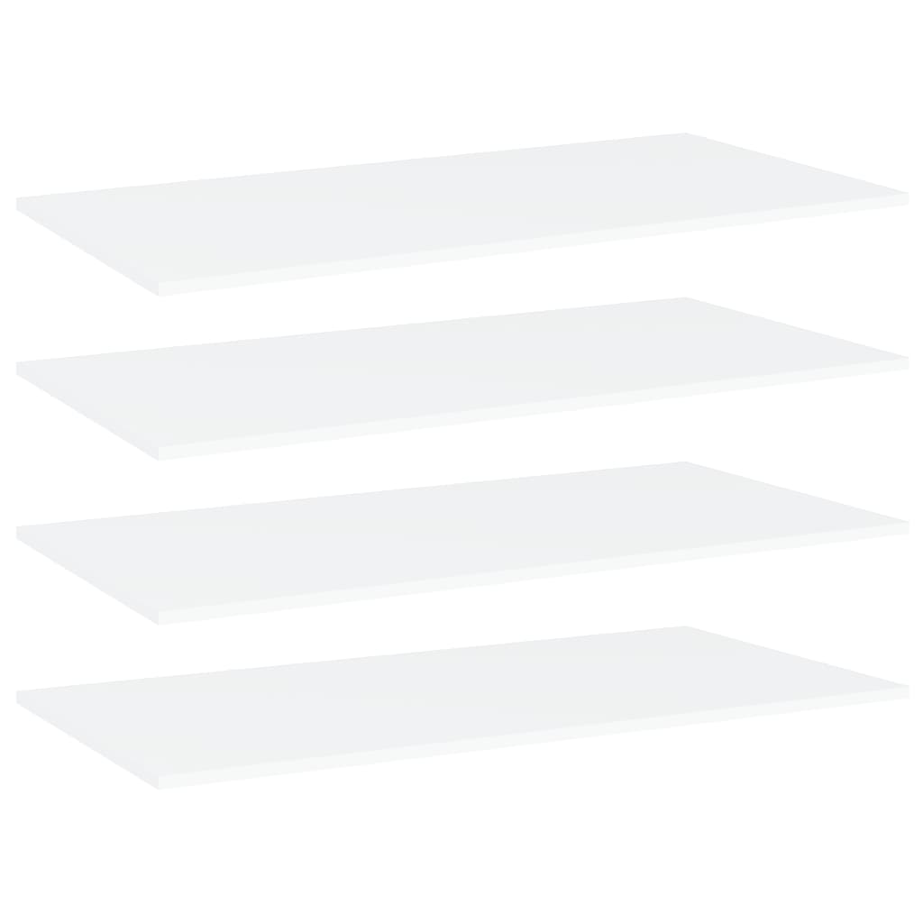 NNEVL Bookshelf Boards 4 pcs White 100x50x1.5 cm Chipboard
