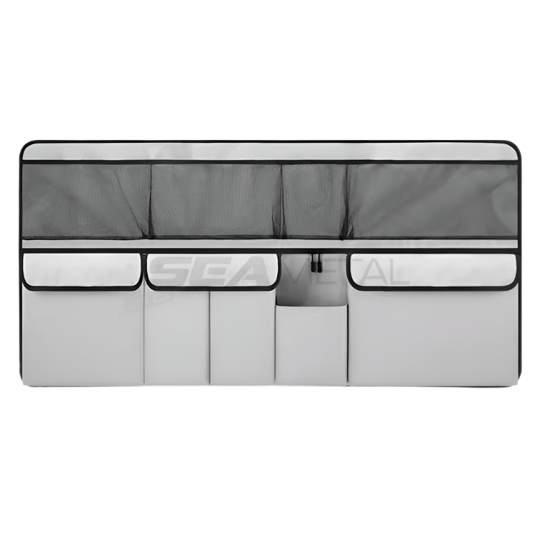 9 - Pocket Car Seat Back Organizer Wear - Resistant Oxford Cloth Gray - Planet Store 123