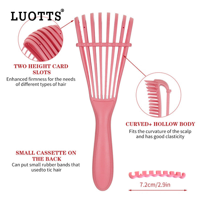 NNEDSZ 3PCS Green Octopus-Style Detangling Brush - 8 Flexible Arms for Effortless Hair Styling
