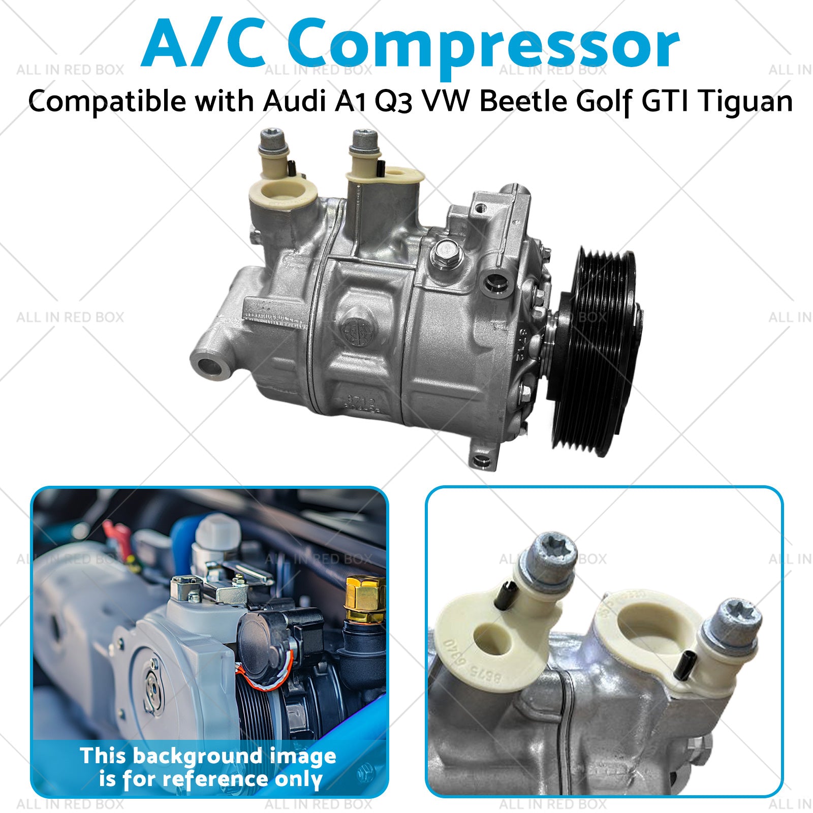 A or C Compressor Suitable for Audi A1 Q3 VW Beetle Golf GTI Tiguan 5Q0820803Q - Planet Store 123