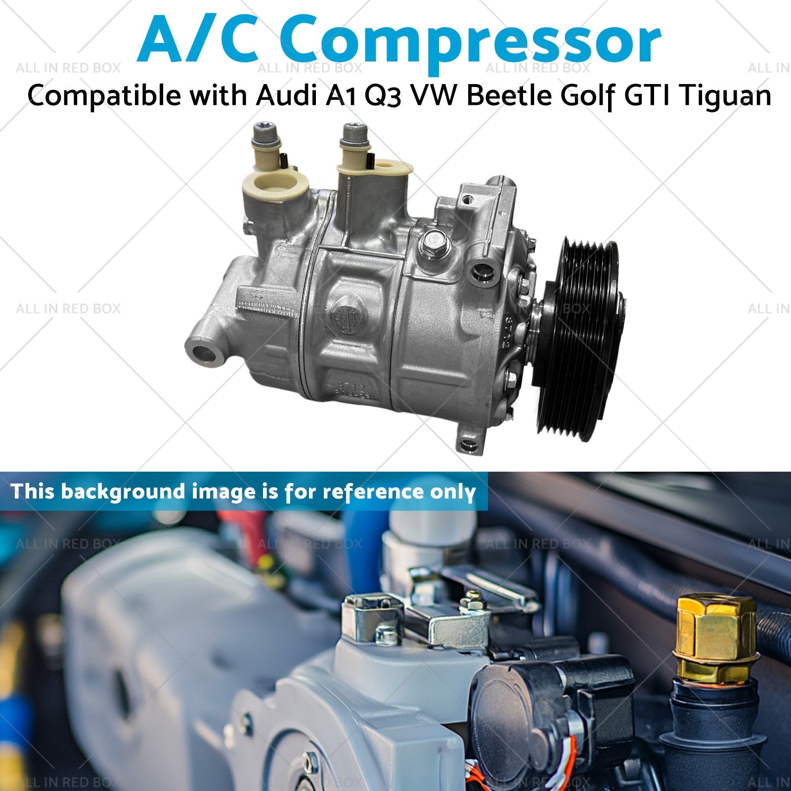 A or C Compressor Suitable for Audi A1 Q3 VW Beetle Golf GTI Tiguan 5Q0820803Q - Planet Store 123