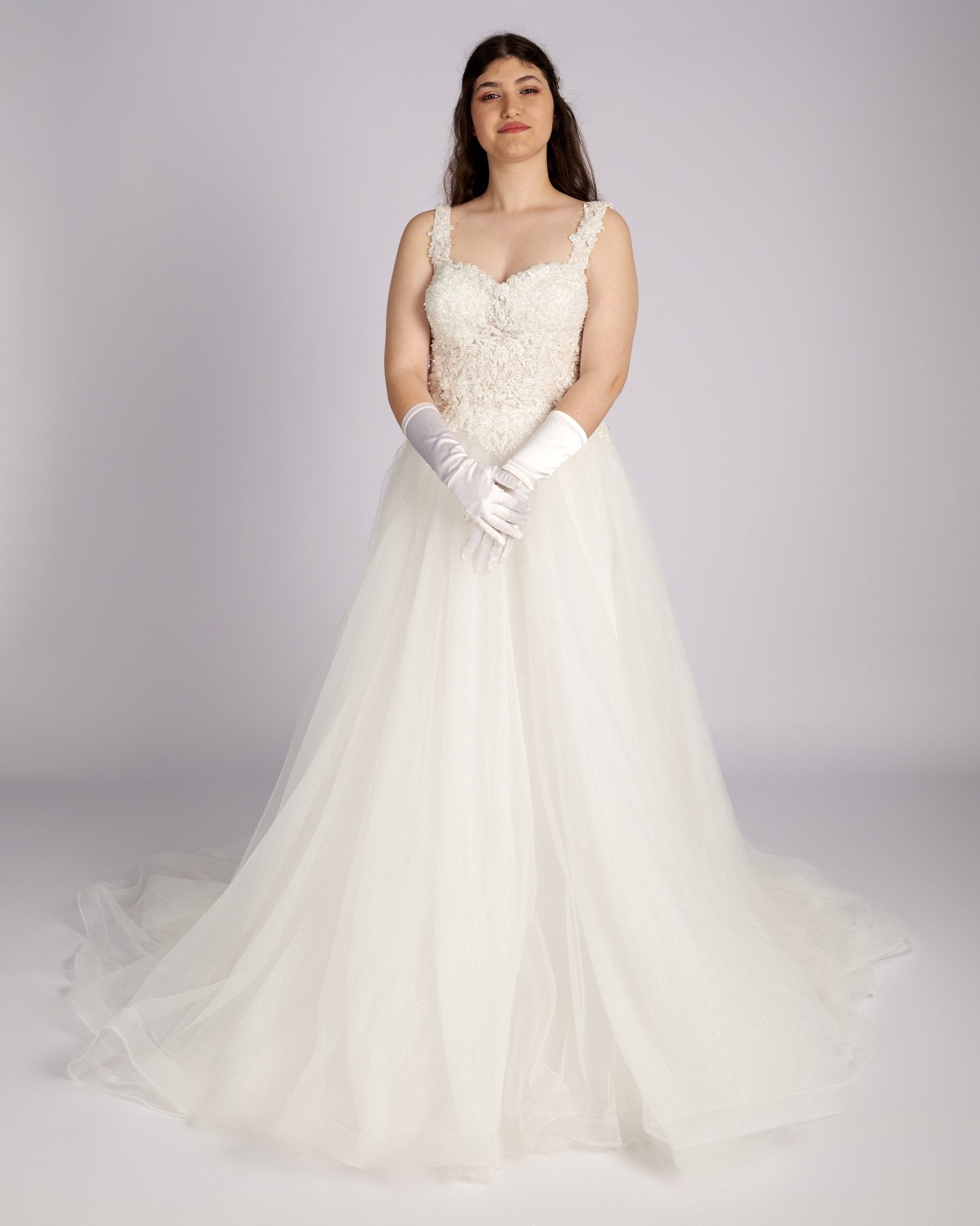 Augustine Hand Beaded Embroidery Lace with Crystals νυφικά φορεματα - Planet Store 123