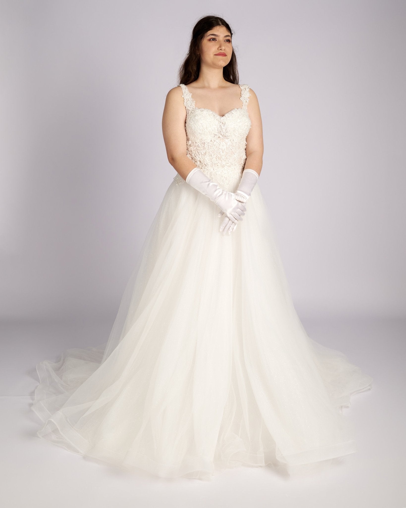 Augustine Hand Beaded Embroidery Lace with Crystals νυφικά φορεματα - Planet Store 123