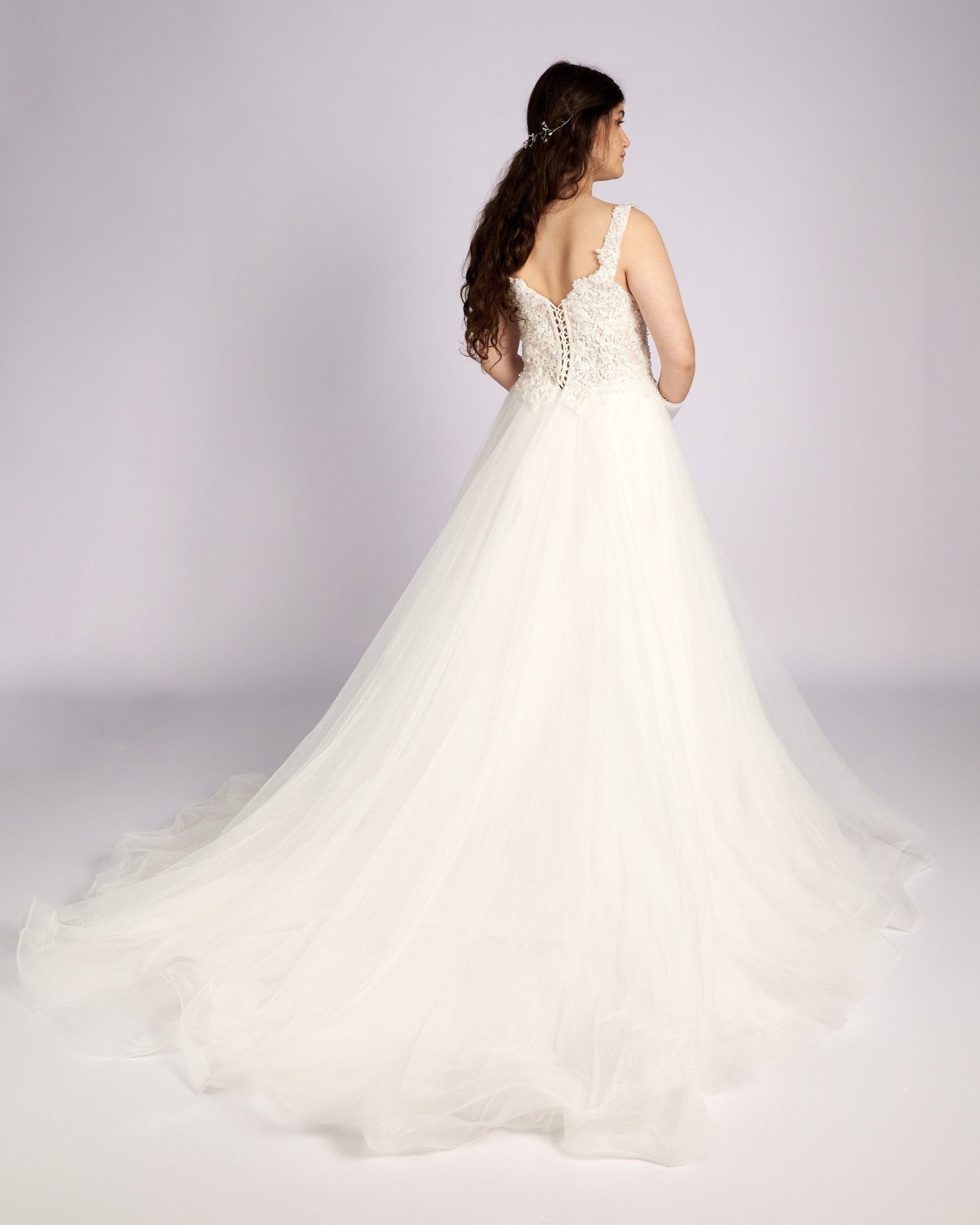 Augustine Hand Beaded Embroidery Lace with Crystals νυφικά φορεματα - Planet Store 123