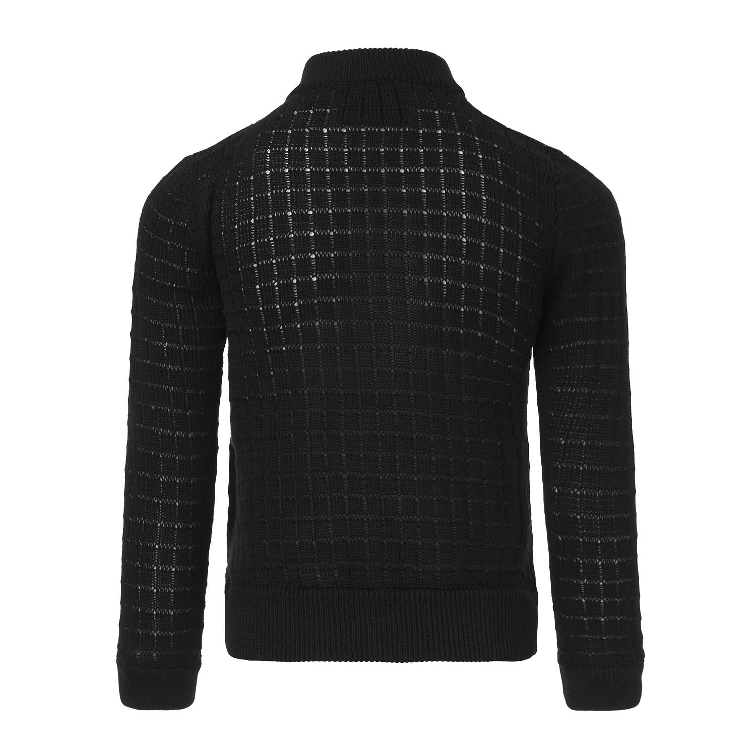 Balck Summer Cardigan with Front Buttons Fastening - Planet Store 123