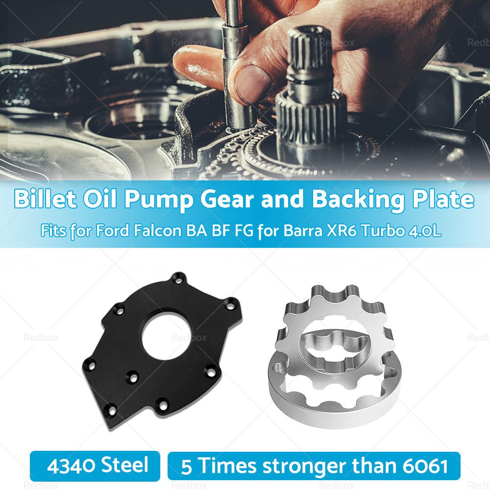 Billet Oil Pump Gears and Backing Plate Fits for Falcon BA BF FG Barra XR6 Turbo - Planet Store 123