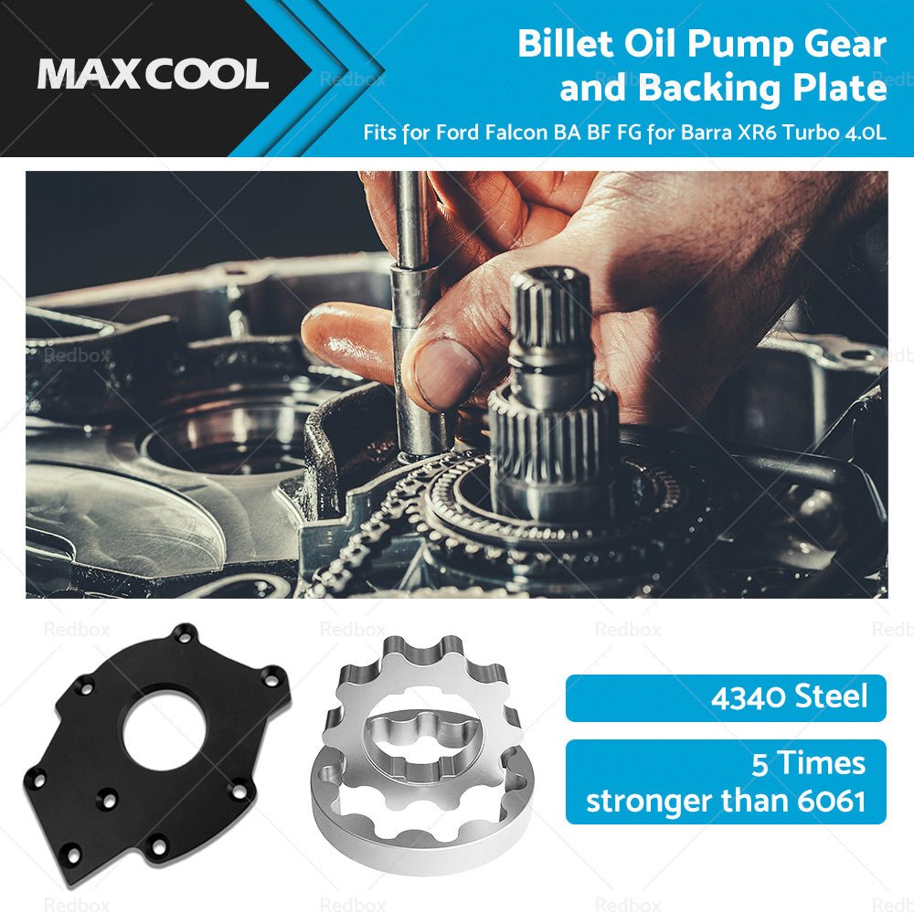 Billet Oil Pump Gears and Backing Plate Fits for Falcon BA BF FG Barra XR6 Turbo - Planet Store 123