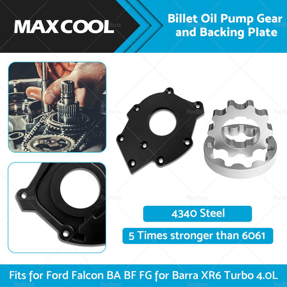 Billet Oil Pump Gears and Backing Plate Fits for Falcon BA BF FG Barra XR6 Turbo - Planet Store 123