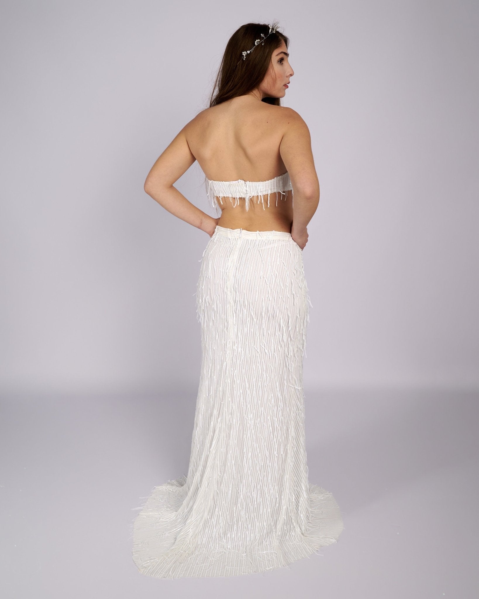 Bonita Sequin Tassels Bridal Gown νυφικο φορεμα - Planet Store 123