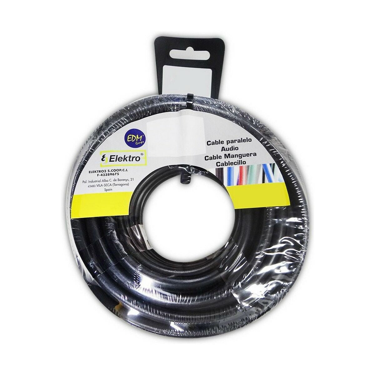 Cable EDM 28302 Black 2 x 1 mm 15 m - Planet Store 123