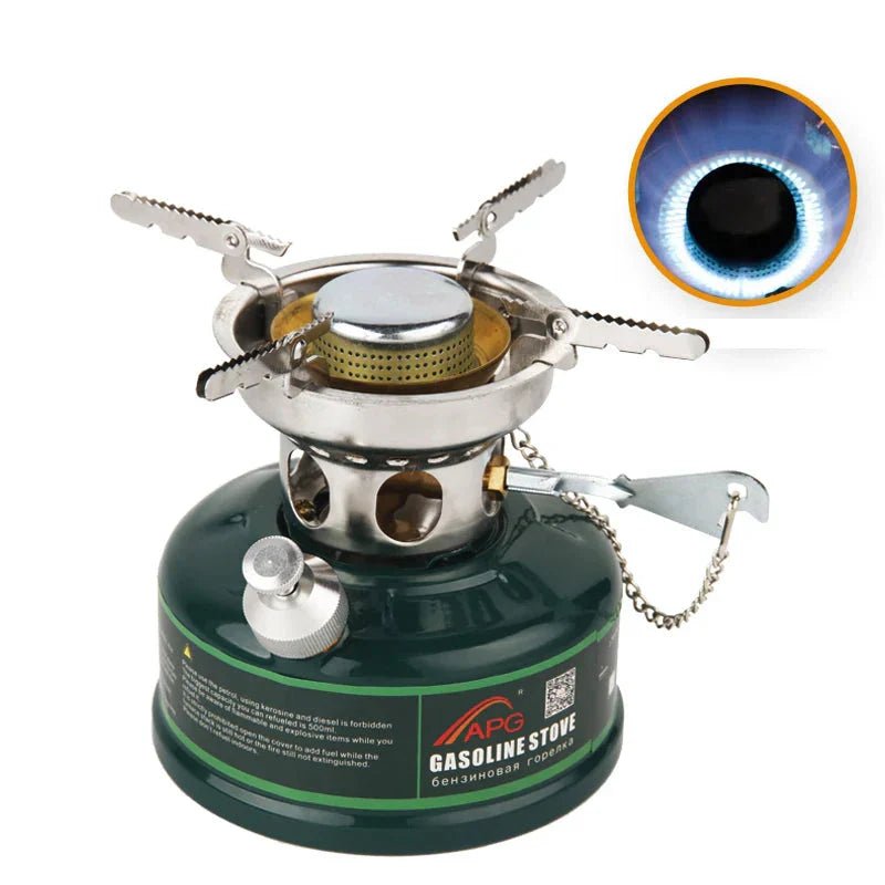 Camping Gasoline Oil Stove with Silencer Green - Planet Store 123