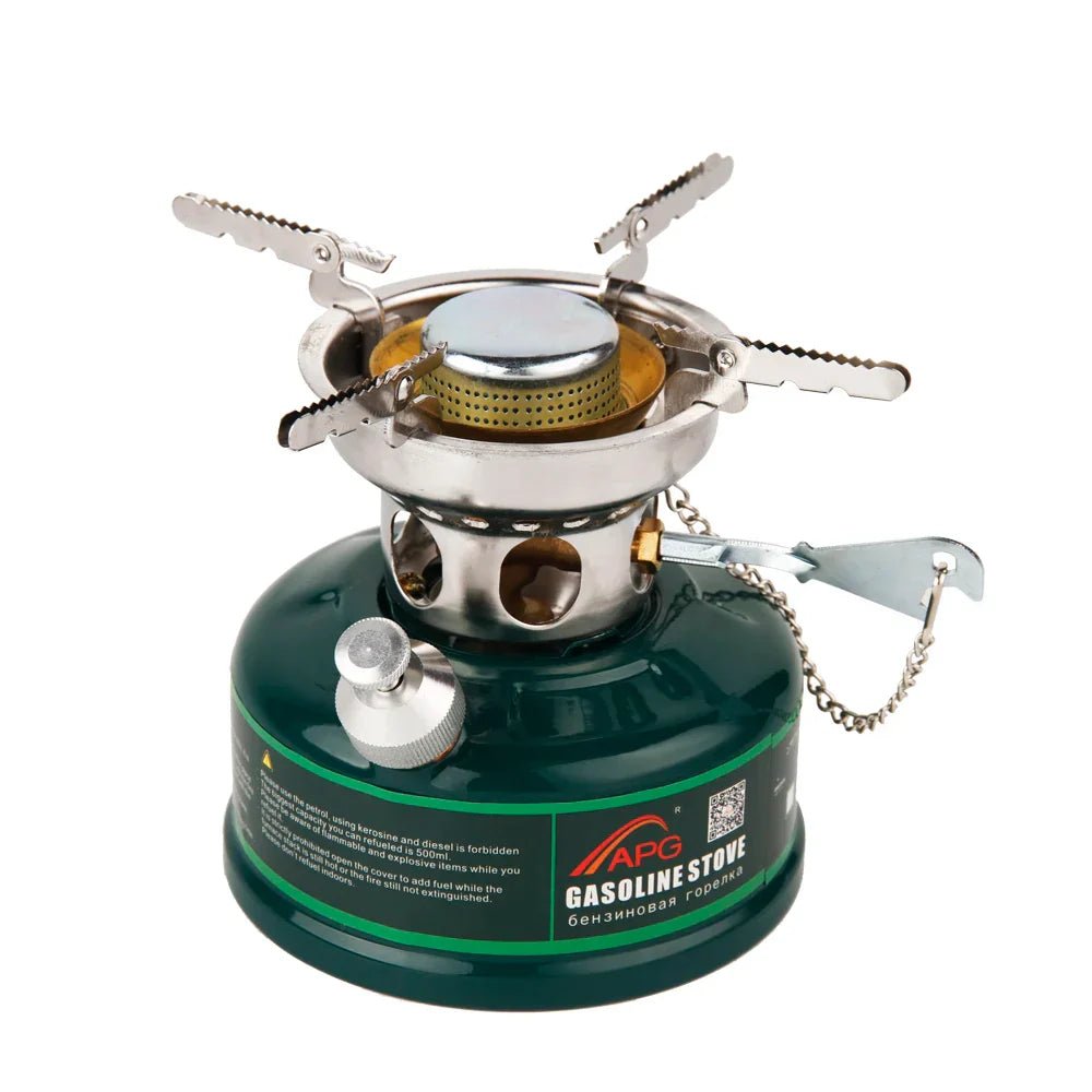 Camping Gasoline Oil Stove with Silencer Green - Planet Store 123