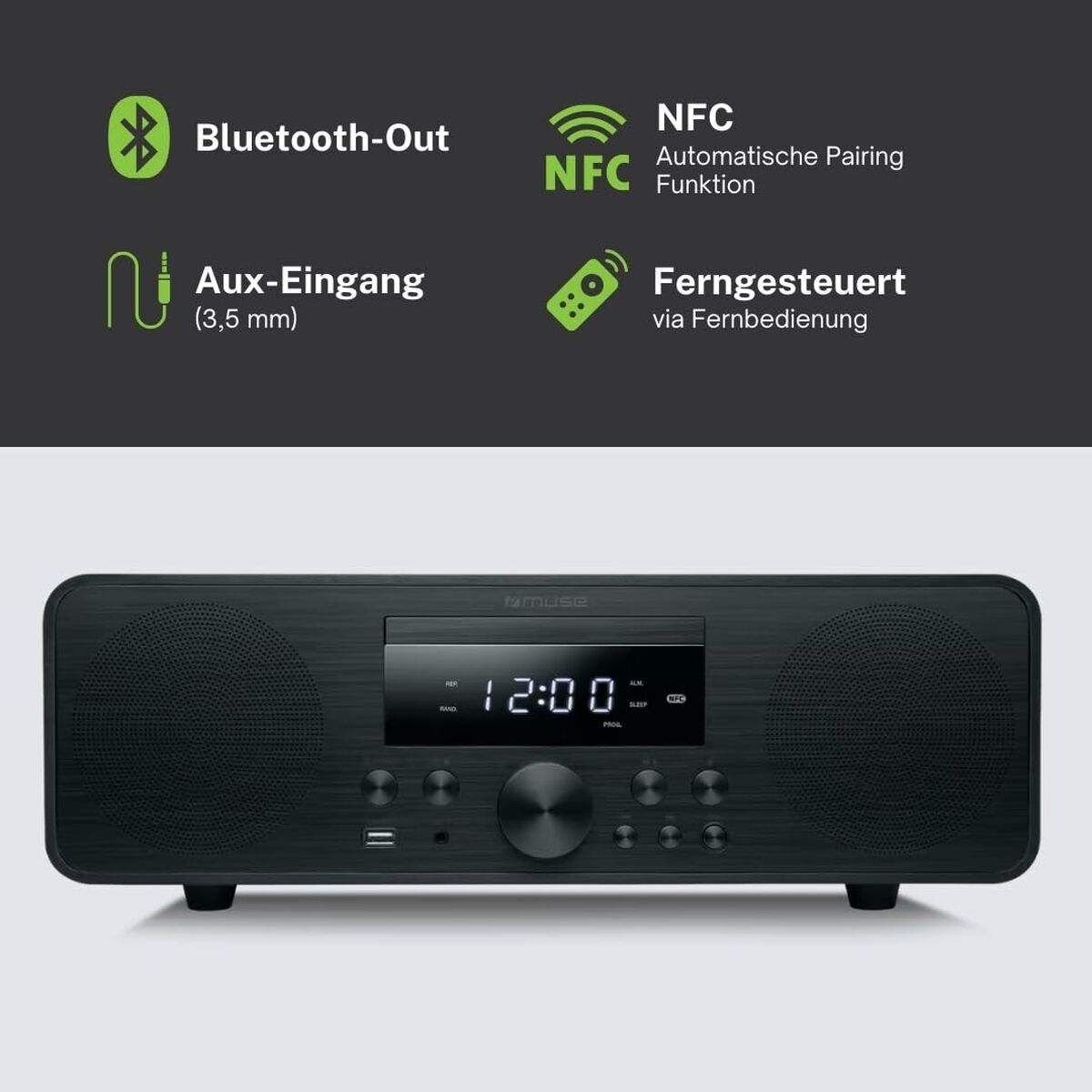 CD Radio Muse M880FBC 80W - Planet Store 123