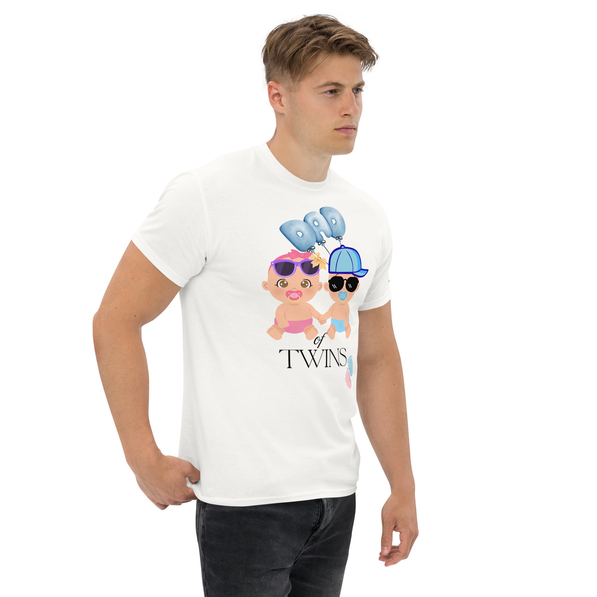 Dad of Twins T Shirt - Planet Store 123