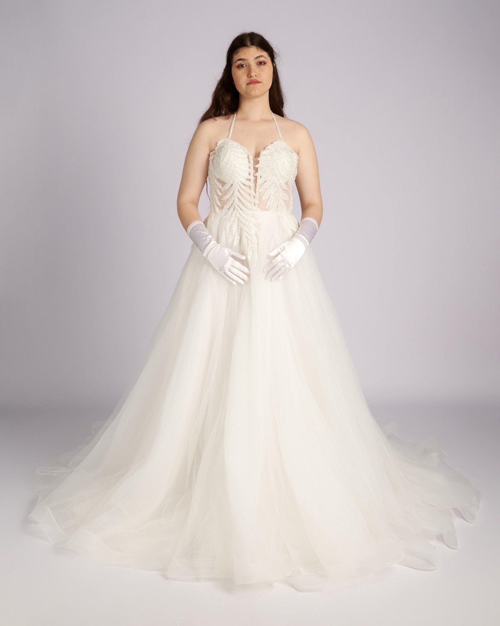 Danai Hand Beaded Crystal Bustier νυφικά φορεματα - Planet Store 123