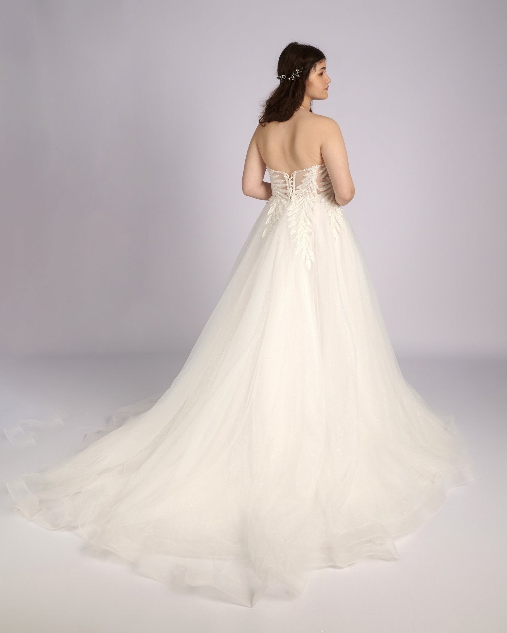 Danai Hand Beaded Crystal Bustier νυφικά φορεματα - Planet Store 123