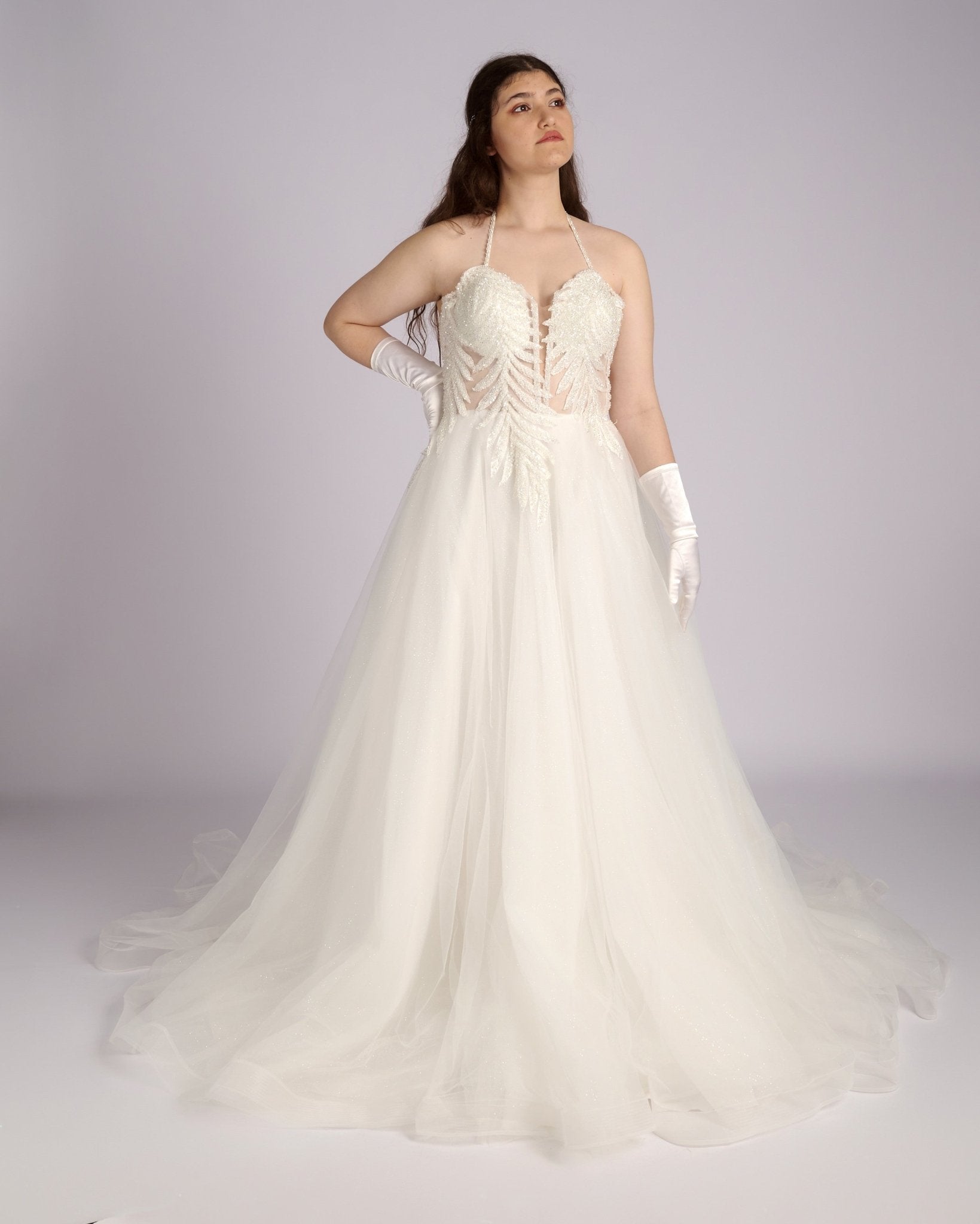 Danai Hand Beaded Crystal Bustier νυφικά φορεματα - Planet Store 123