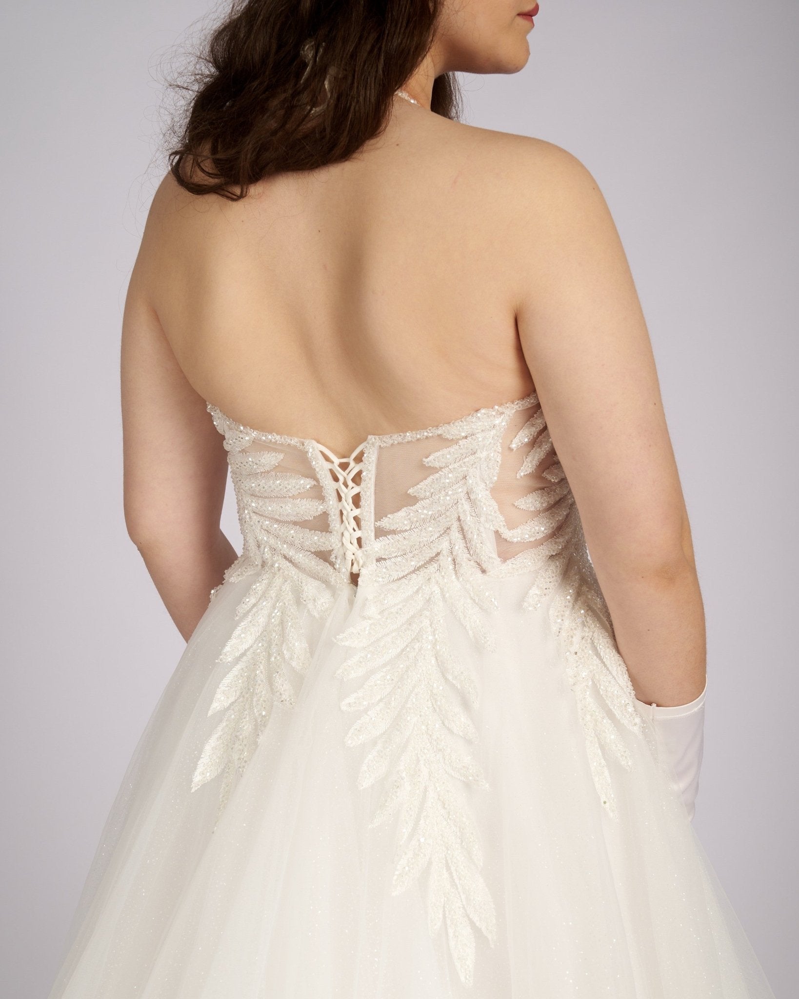 Danai Hand Beaded Crystal Bustier νυφικά φορεματα - Planet Store 123