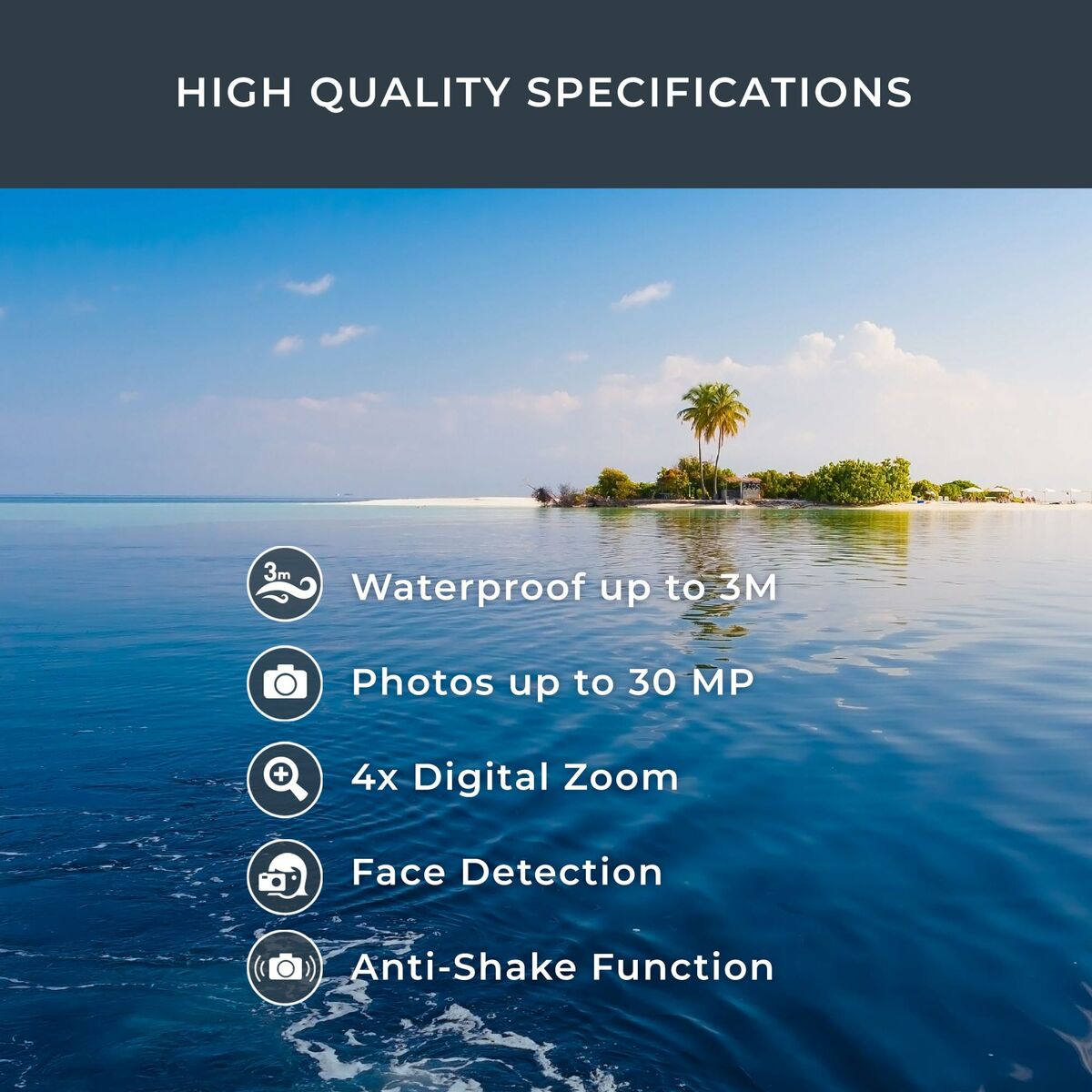 Digital Camera Aquapix W3027 - Planet Store 123