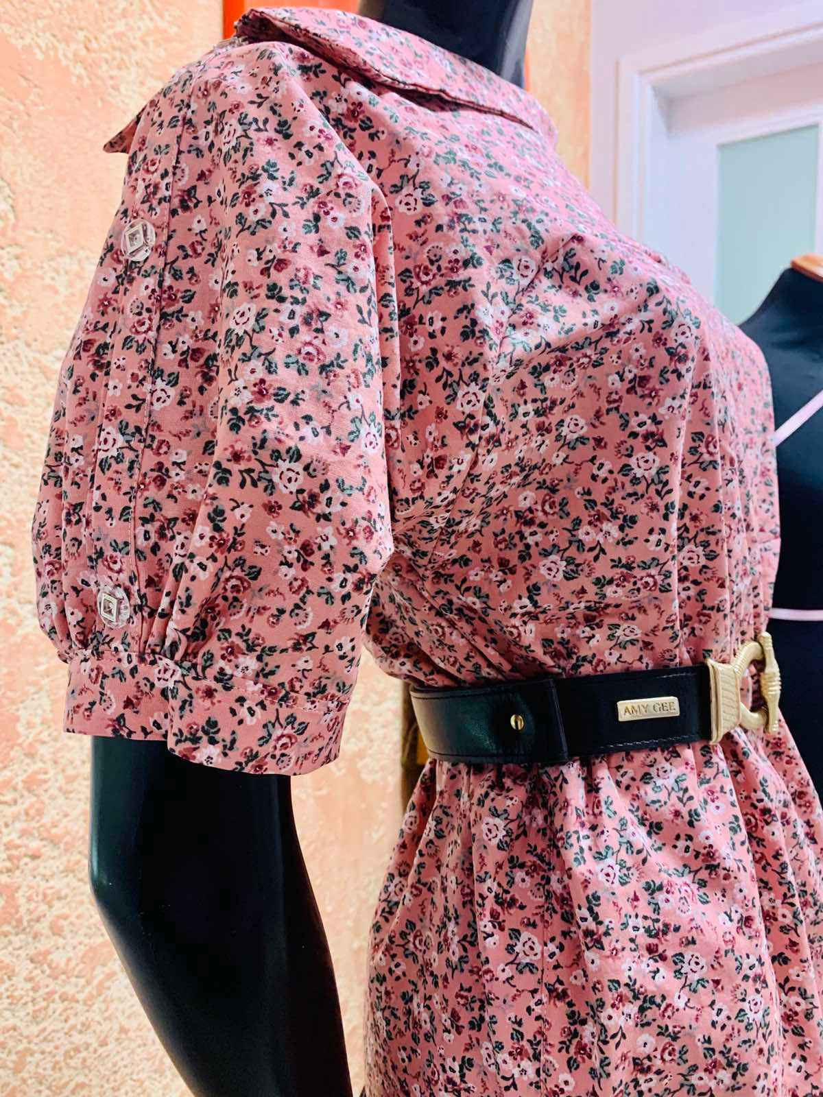 Shirt Dress  Floral Pink