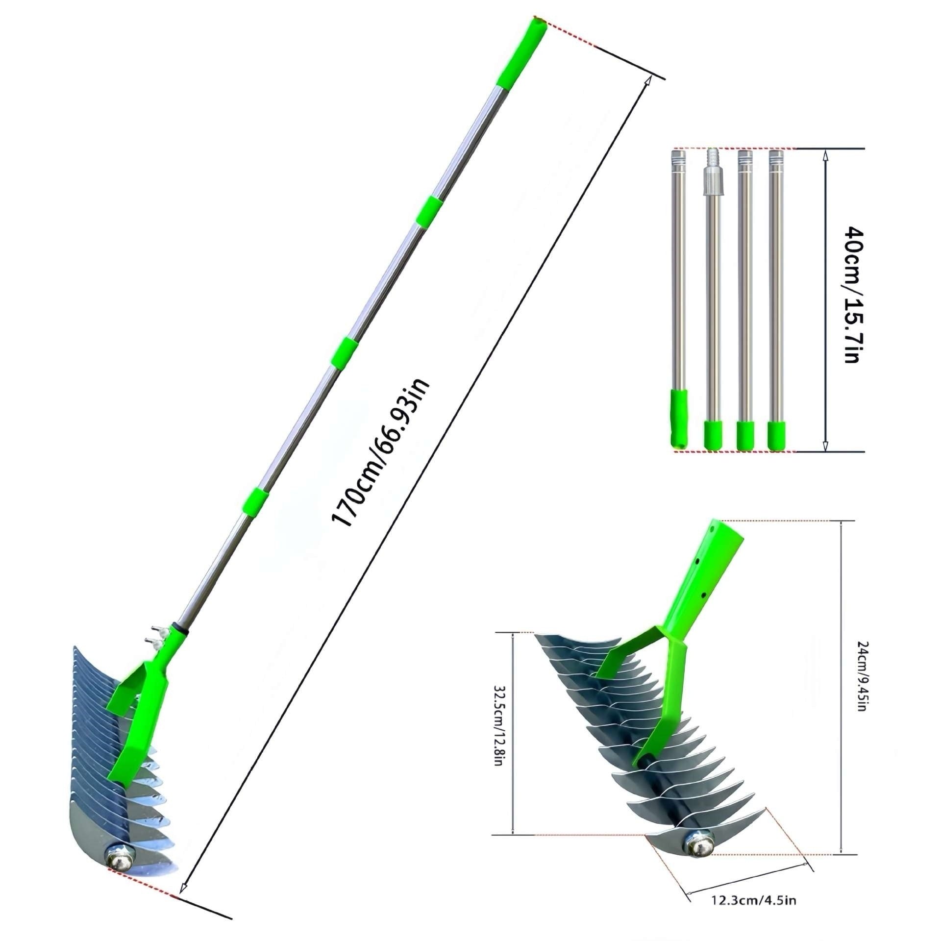 Gardening Tools Lawn Hay Rake Garden Deciduous Rake Soil Ripper Garden Soil Rake - Planet Store 123