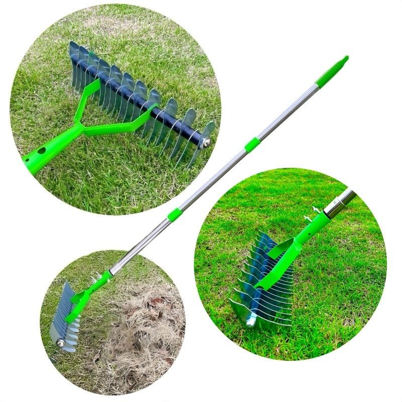 Gardening Tools Lawn Hay Rake Garden Deciduous Rake Soil Ripper Garden Soil Rake - Planet Store 123