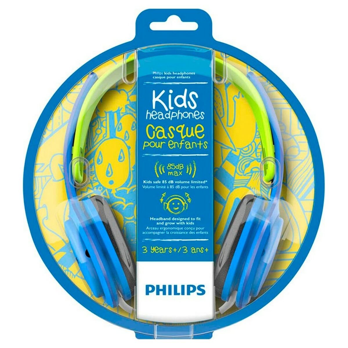 Headphones with Headband Philips SHK2000BL (3.5 mm) Blue With cable For boys - Planet Store 123