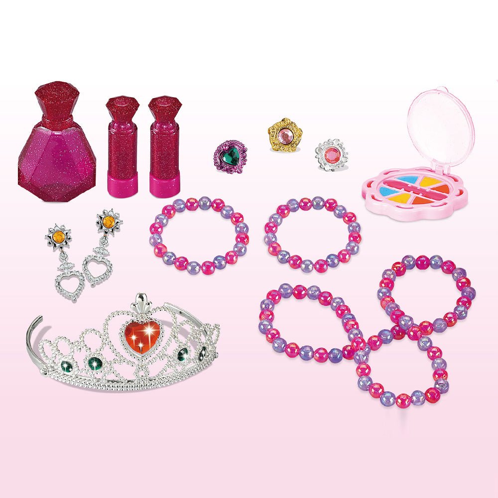 Játék fésülködő asztal 32 részes, kék - rózsaszín - Planet Store 123