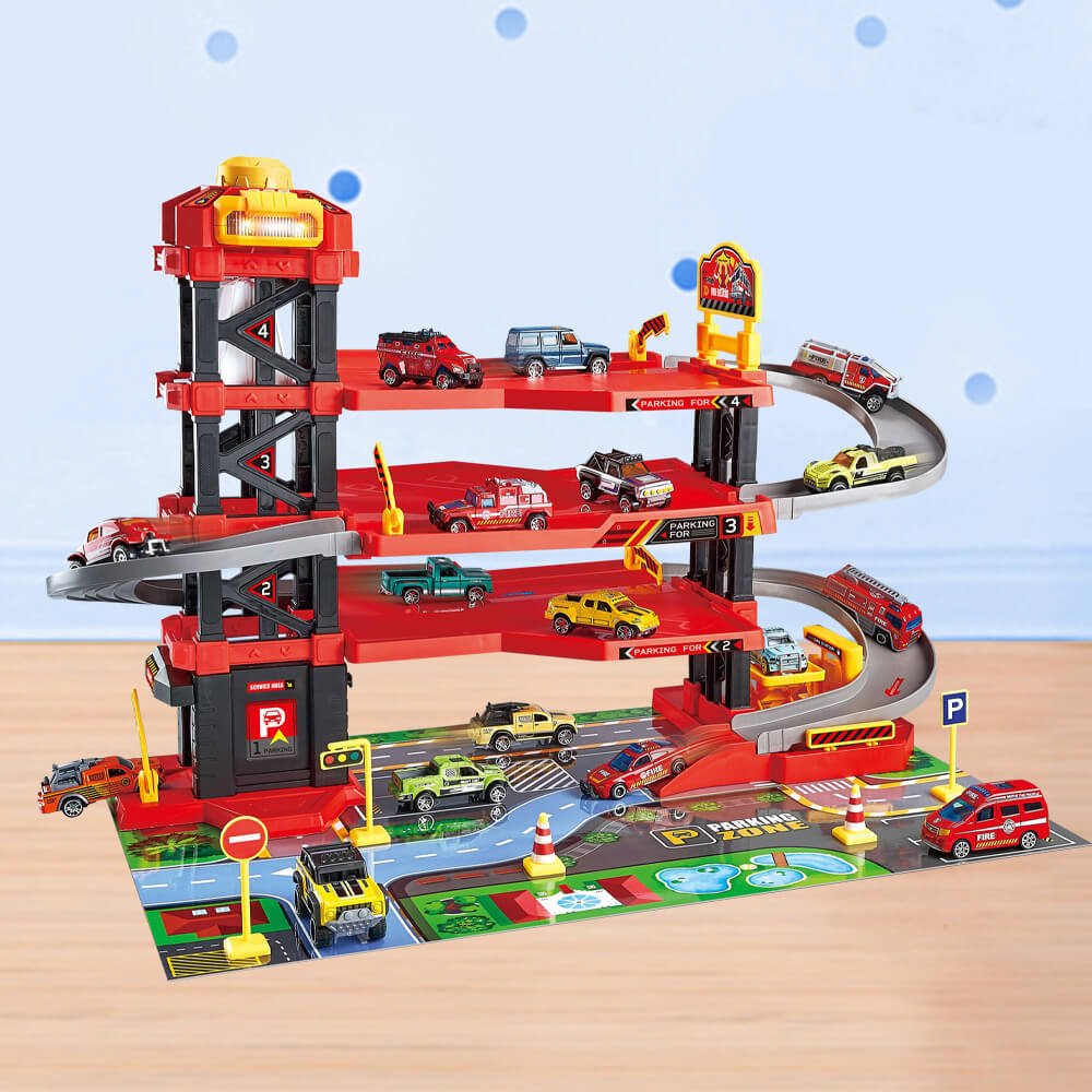 Játék tűzoltó garázs - Planet Store 123