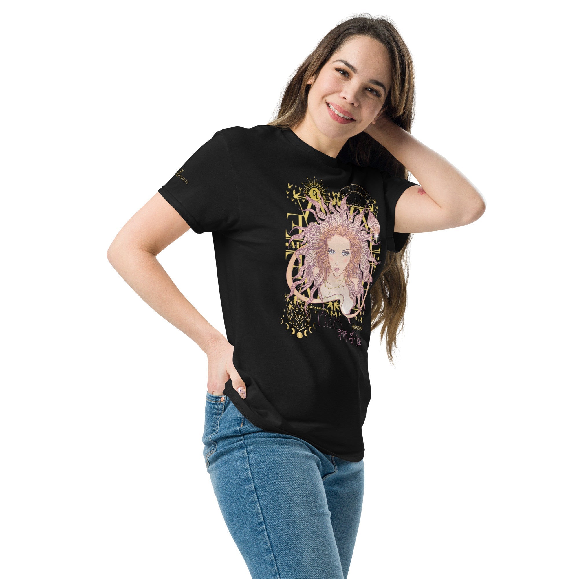 Leo ♌ Women's T-shirt from the zodiac circle - Planet Store 123