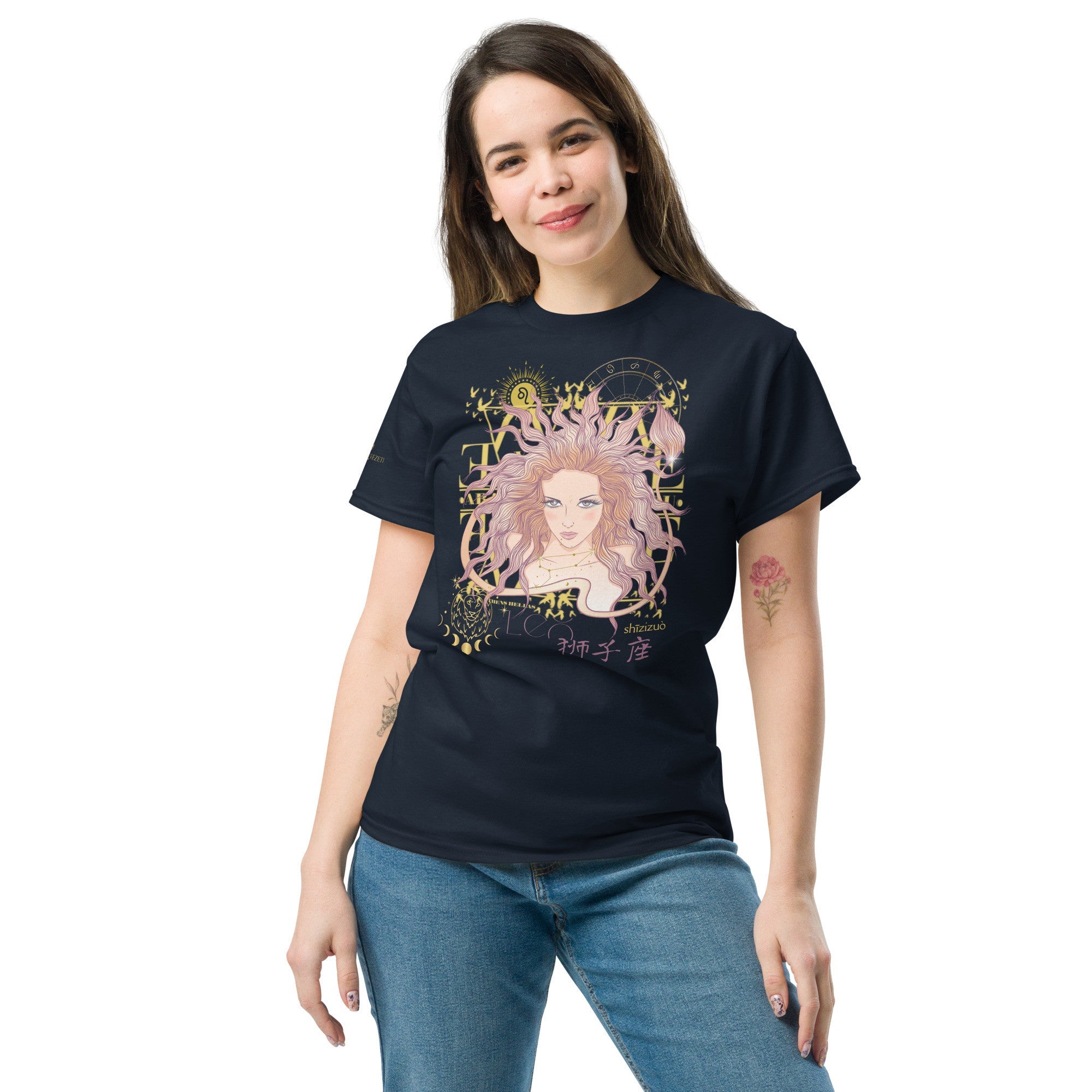 Leo ♌ Women's T-shirt from the zodiac circle - Planet Store 123