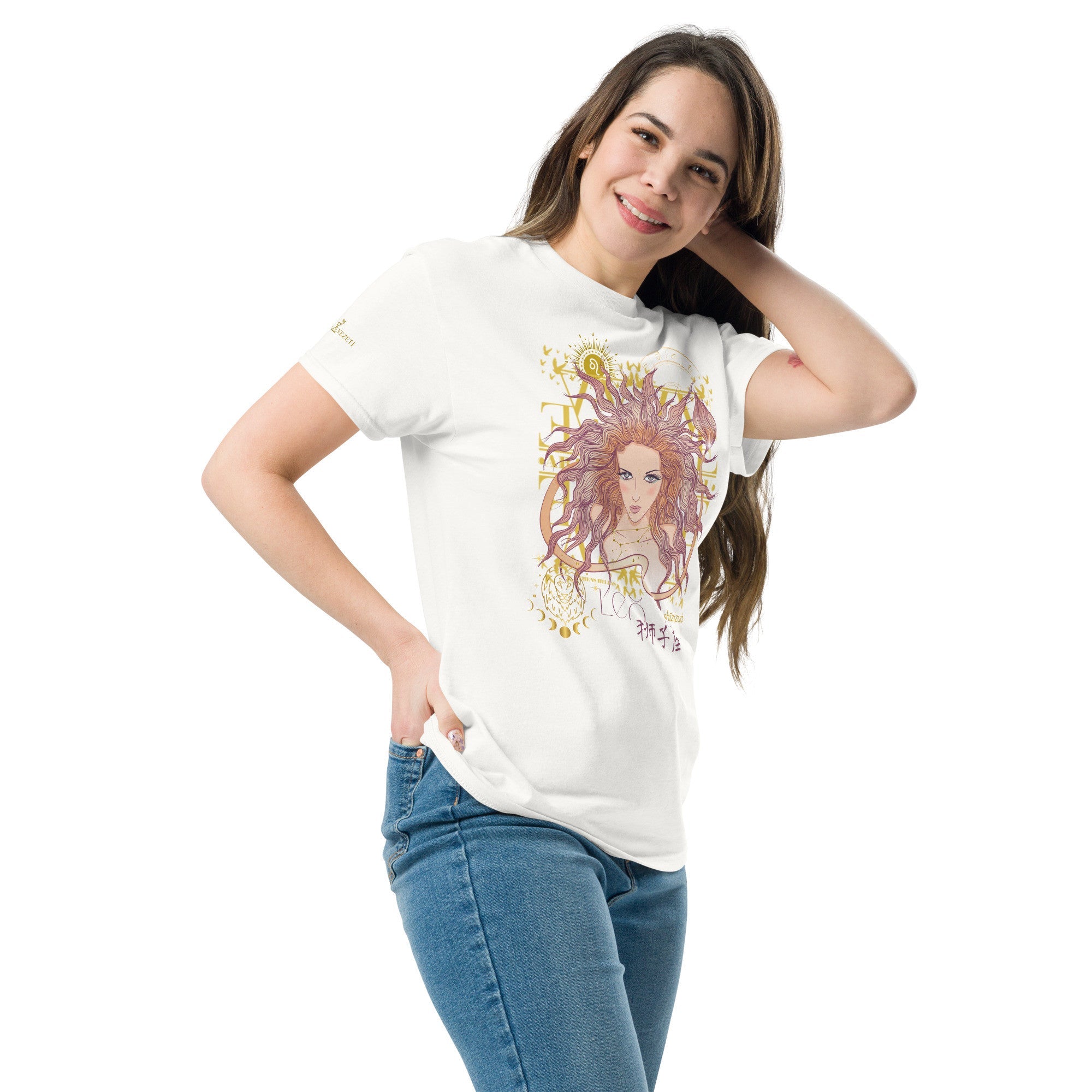 Leo ♌ Women's T-shirt from the zodiac circle - Planet Store 123