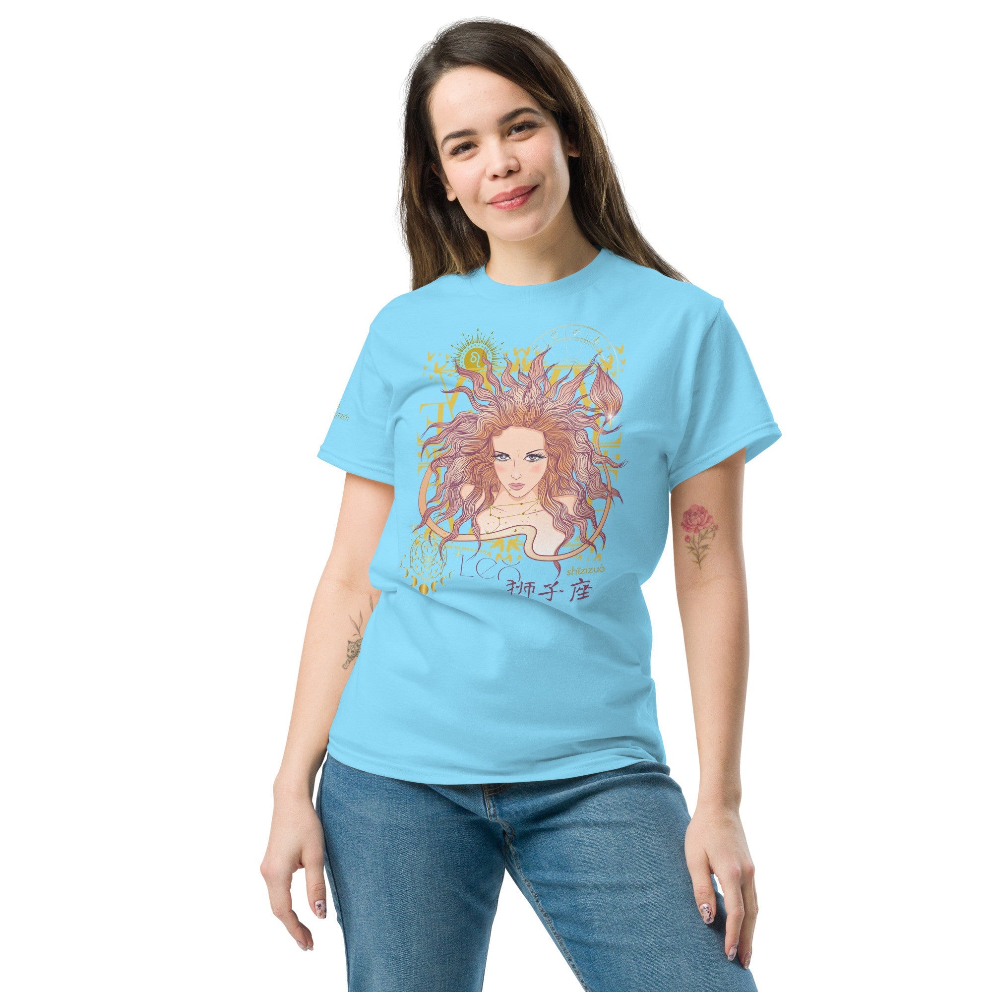 Leo ♌ Women's T-shirt from the zodiac circle - Planet Store 123