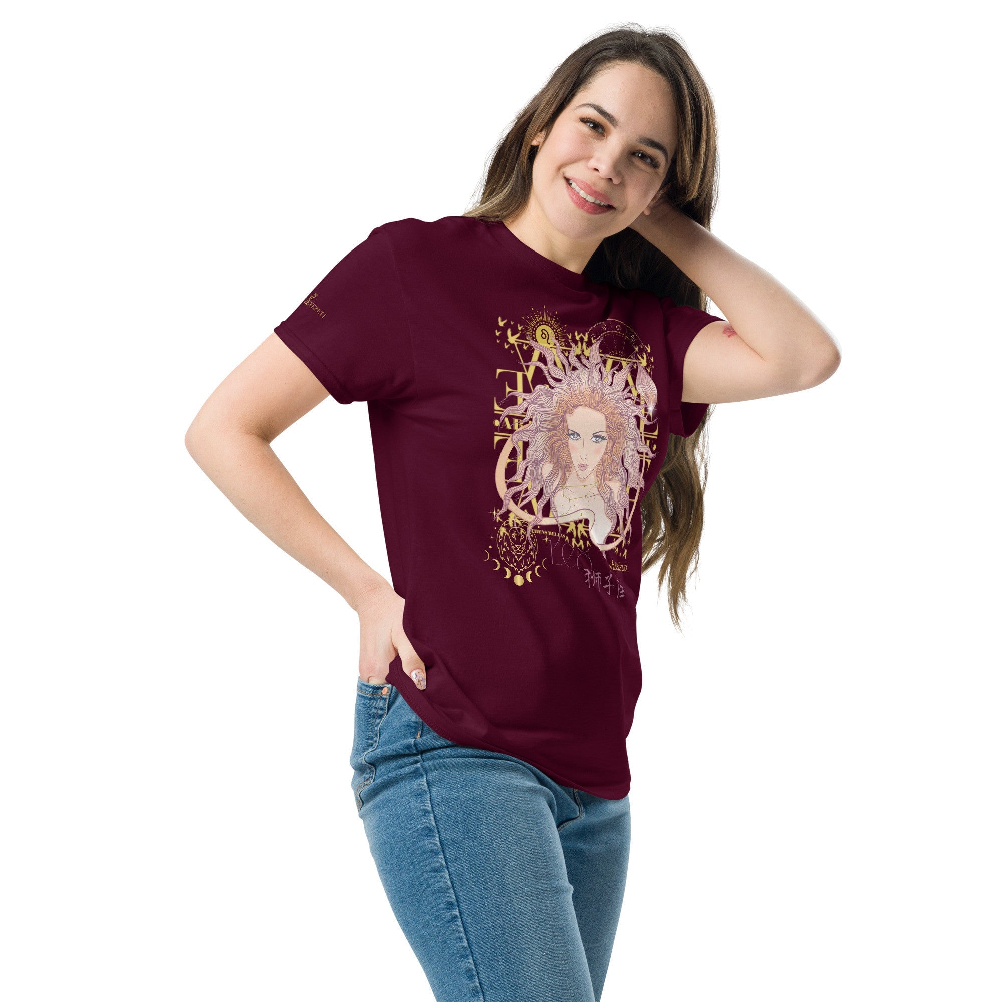 Leo ♌ Women's T-shirt from the zodiac circle - Planet Store 123