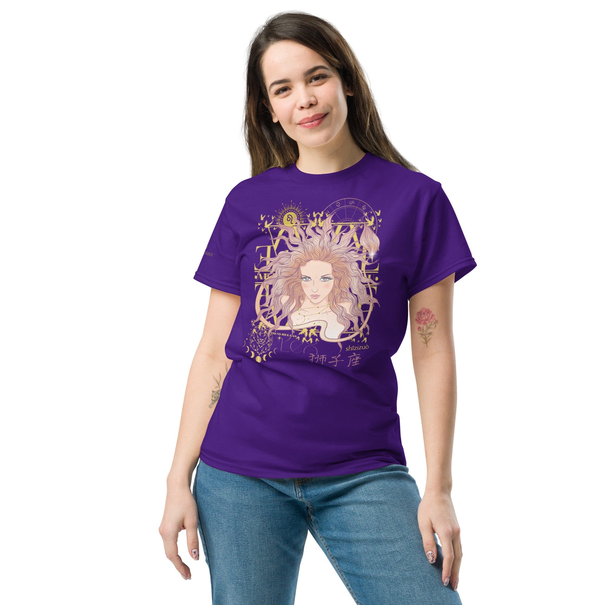 Leo ♌ Women's T-shirt from the zodiac circle - Planet Store 123