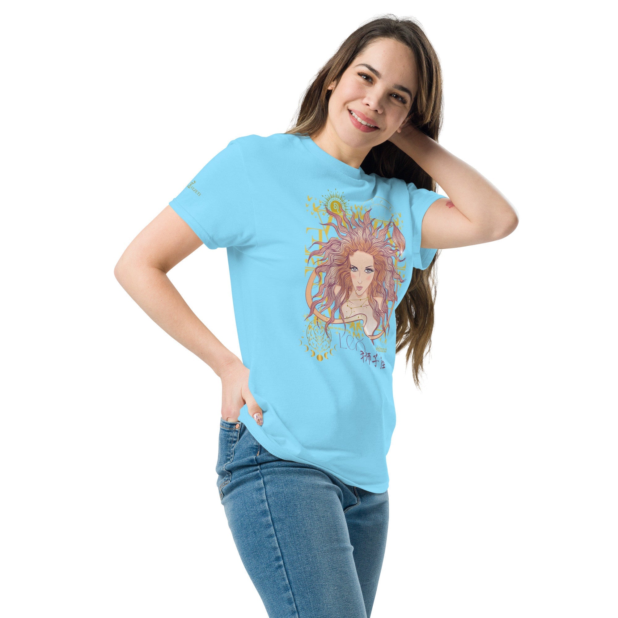Leo ♌ Women's T-shirt from the zodiac circle - Planet Store 123