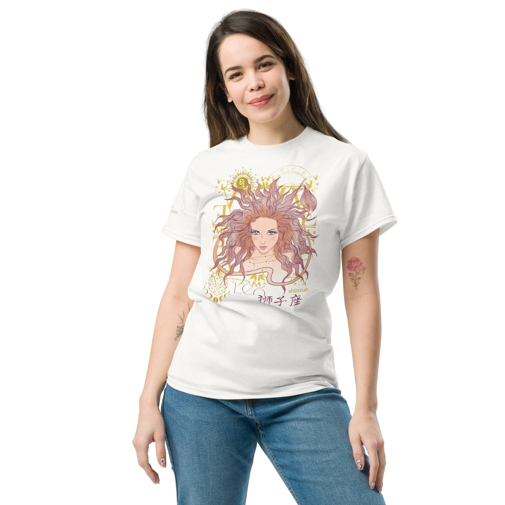 Leo ♌ Women's T-shirt from the zodiac circle - Planet Store 123