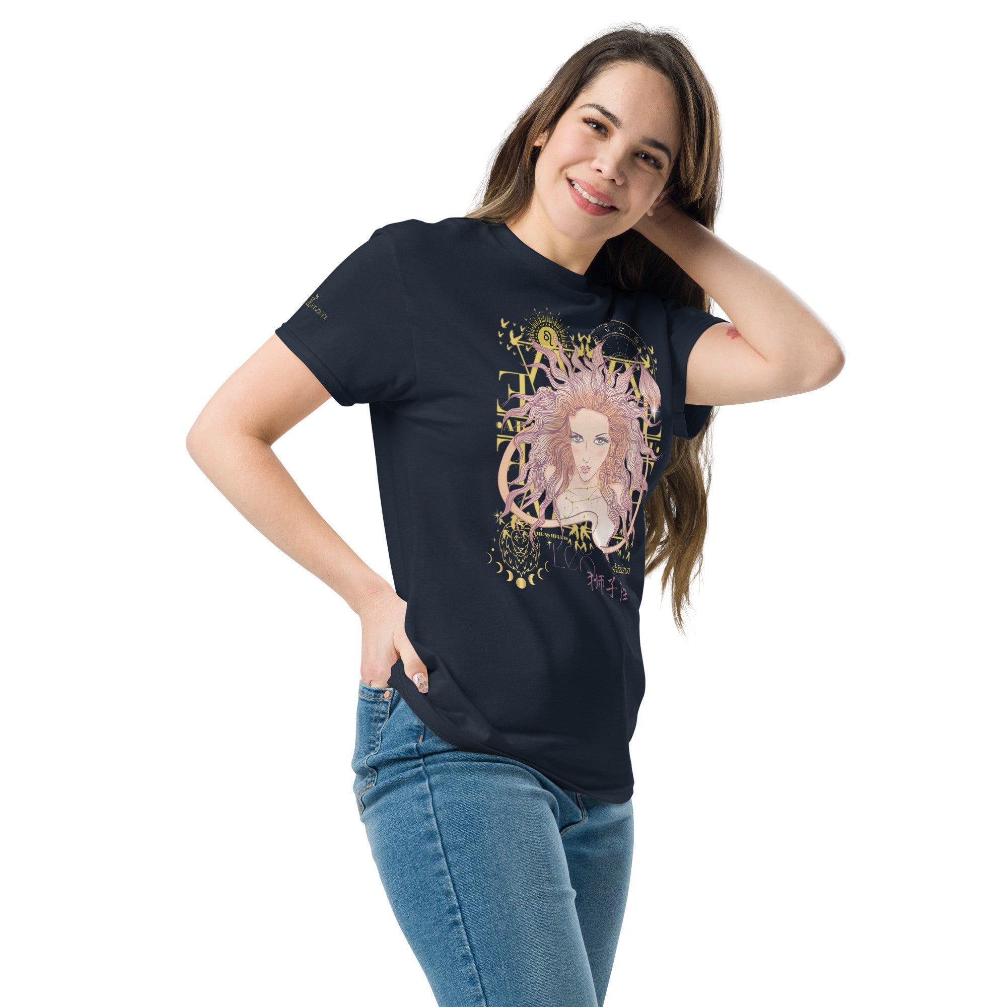 Leo ♌ Women's T-shirt from the zodiac circle - Planet Store 123