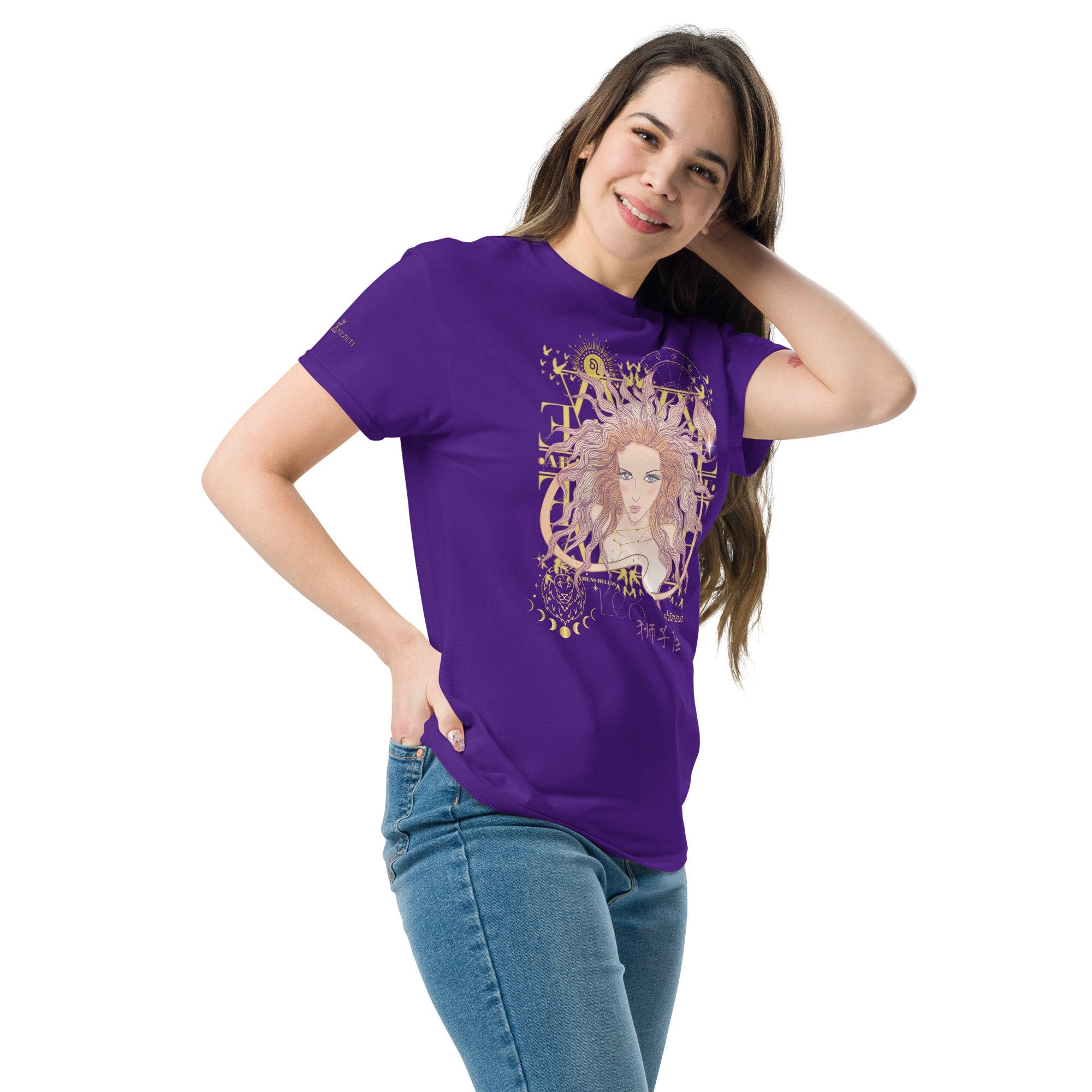 Leo ♌ Women's T-shirt from the zodiac circle - Planet Store 123