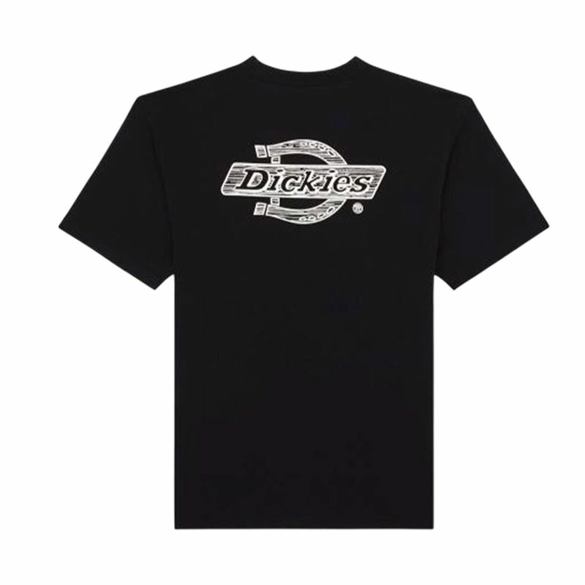 Men’s Short Sleeve T-Shirt Dickies Wood Logo Black - Planet Store 123