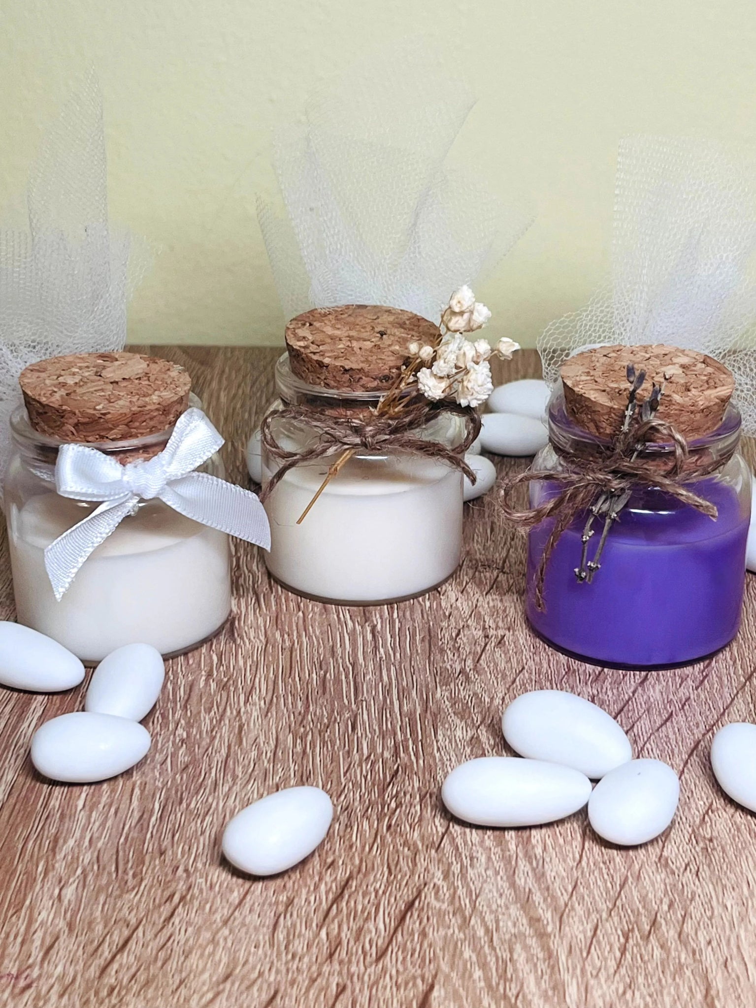 Μπομπονιέρα - Κερί σε γυάλινο βαζάκι - Planet Store 123