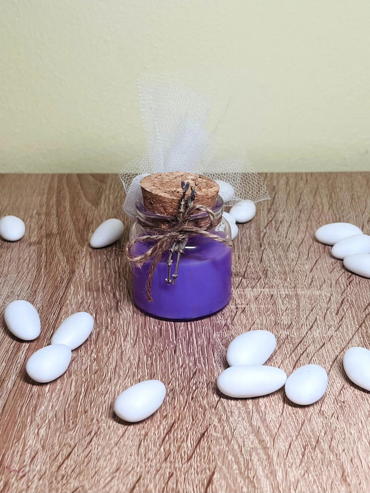 Μπομπονιέρα - Κερί σε γυάλινο βαζάκι - Planet Store 123