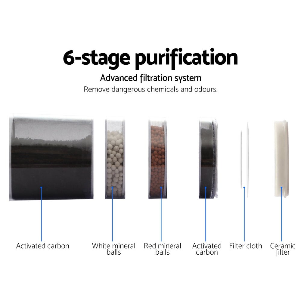 NNEDSZ 22L Bench Top Water Cooler Dispenser Filter Purifier Hot Cold Room Temperature Three Taps - Planet Store 123