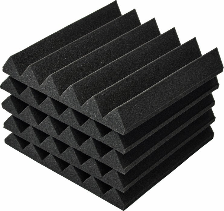 NNEDSZ Studio Acoustic Foam Sound Absorbtion Proofing Panels Tiles Wedge 30X30CM - Planet Store 123