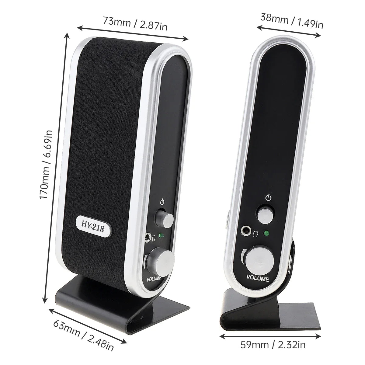 NNEOBA 6W USB Wired Stereo Speakers for PC Laptop (White) - Planet Store 123