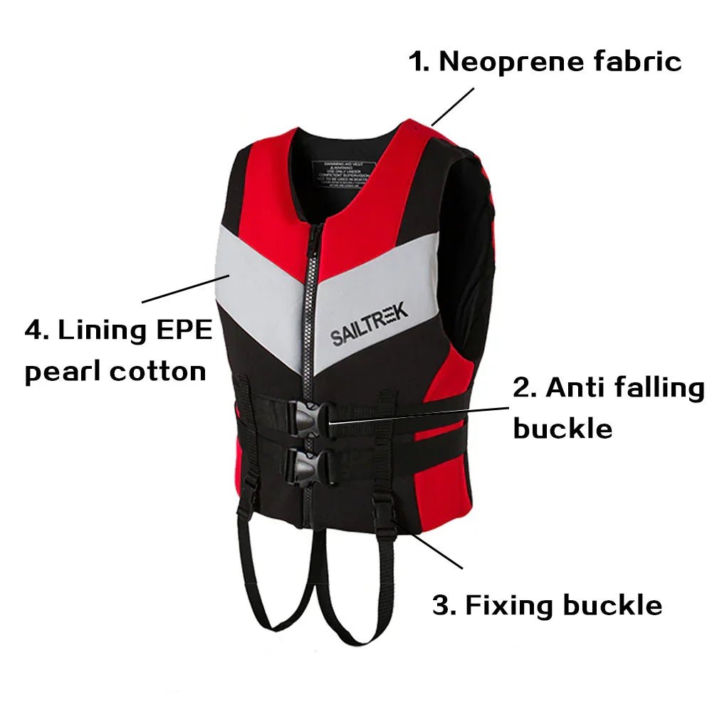 NNEOBA Adult Water Sports Neoprene Life Vest - Planet Store 123