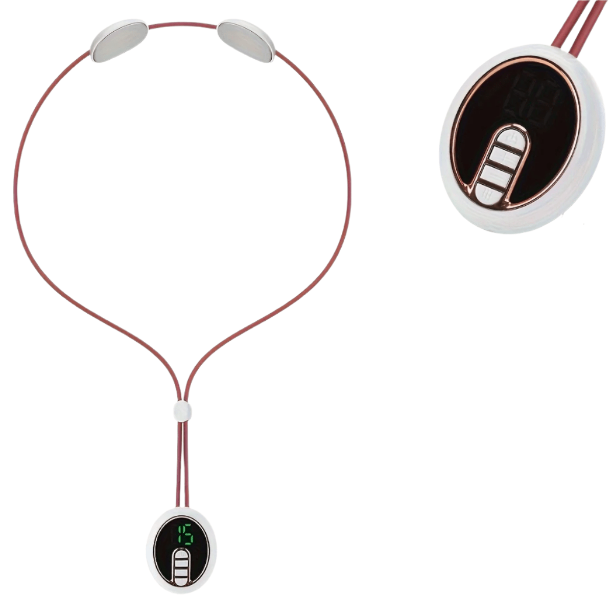 NNETM USB Rechargeable Neck & Shoulder Massager with Heat(White) - Planet Store 123