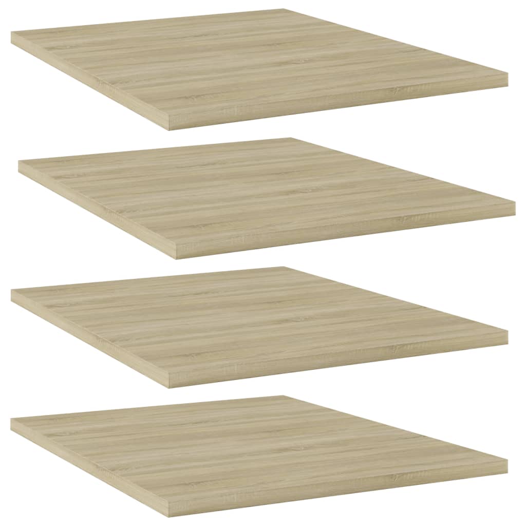 NNEVL Bookshelf Boards 4 pcs Sonoma Oak 40x50x1.5 cm Chipboard - Planet Store 123
